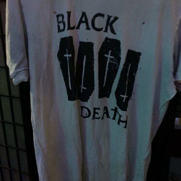 Vintage unif distressed Black Death shirt - Picture 6 of 9